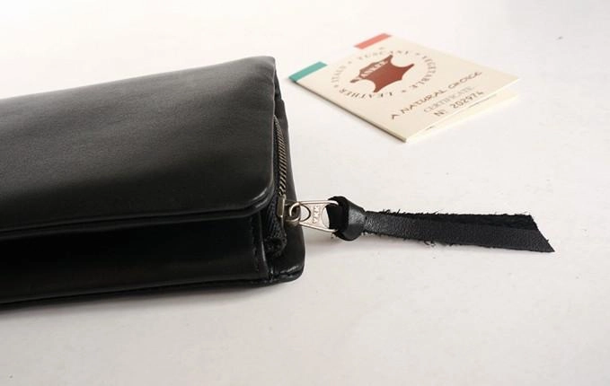 Cool Black Mens Leather Bifold Long Wallet Phone Soft Leather Long Wallet for Men
