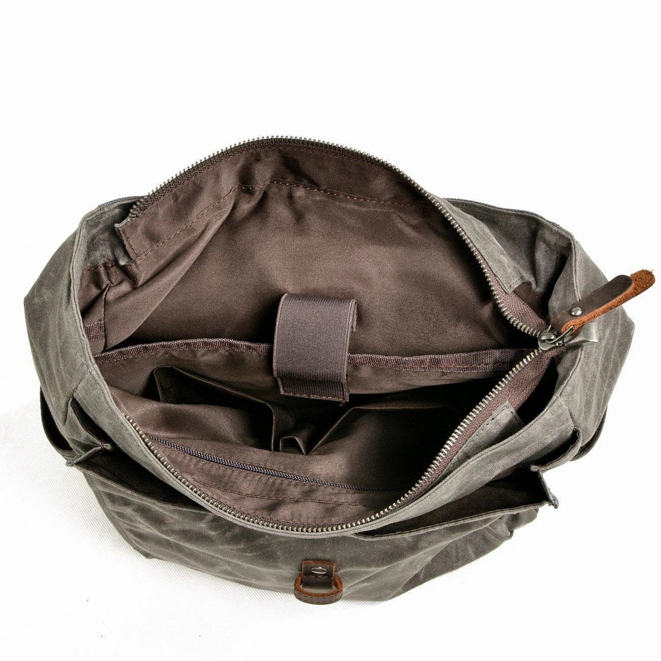 Cool Canvas Leather Mens Large Waterproof Black 15???? Backpack Travel Backpack Khaki Computer Backpack for Men