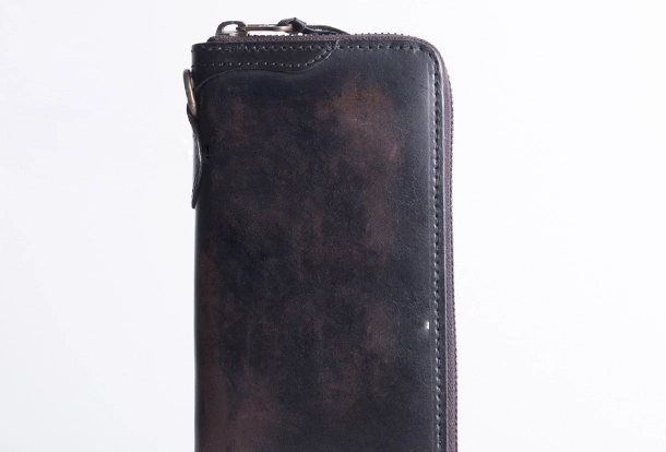 Cool Leather Biker Chain Wallet Mens Vintage Biker Long Zip Wallet for Men