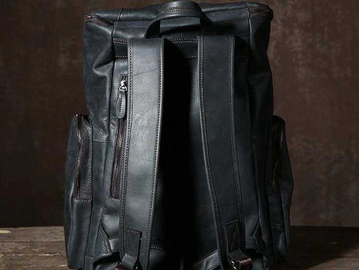 Cool Leather Mens Backpack Travel Backpack School Backpacks for Men
