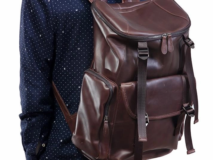 Cool Leather Mens Backpack Travel Backpack School Backpacks for Men