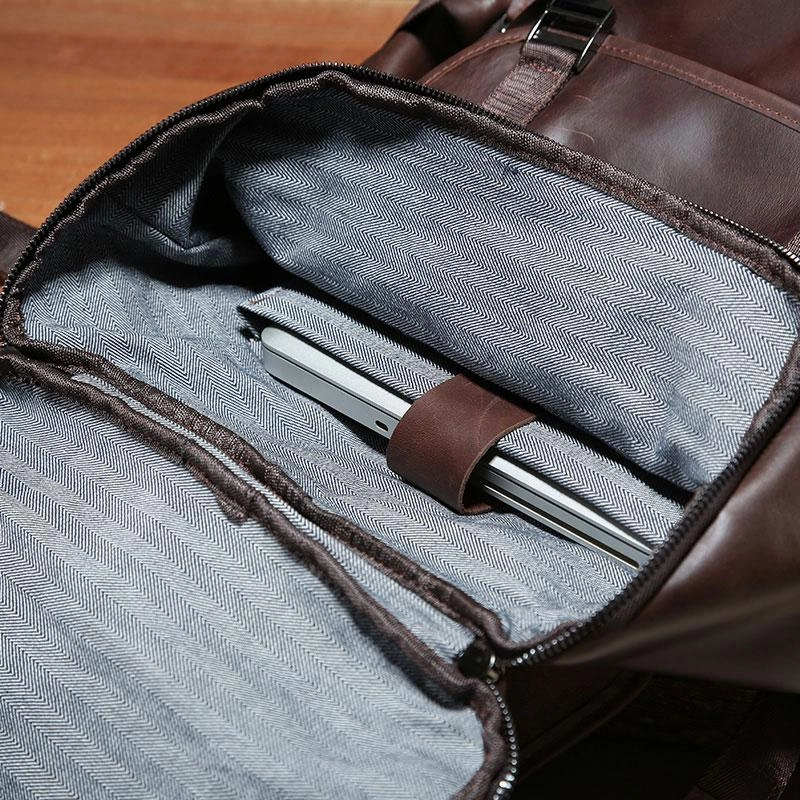 Cool Leather Mens Backpack Travel Backpack School Backpacks for Men
