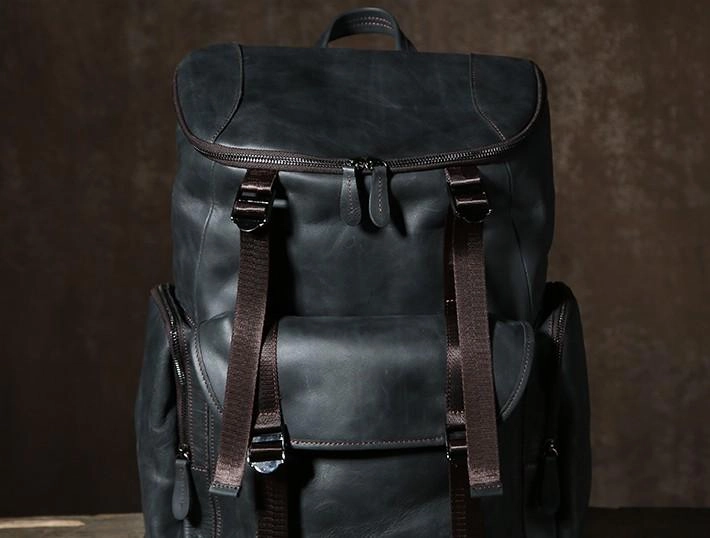 Cool Leather Mens Backpack Travel Backpack School Backpacks for Men