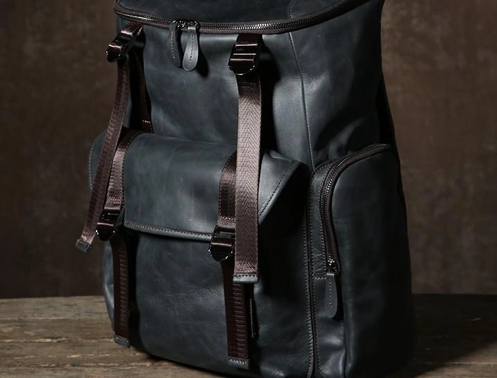 Cool Leather Mens Backpack Travel Backpack School Backpacks for Men