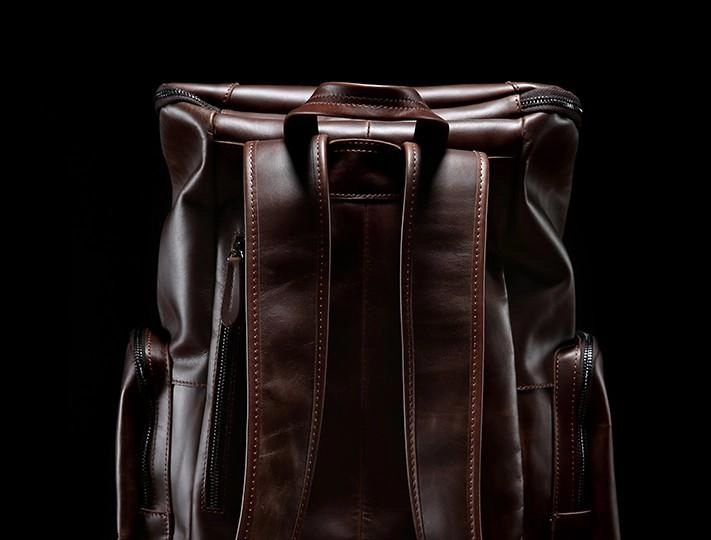 Cool Leather Mens Backpack Travel Backpack School Backpacks for Men