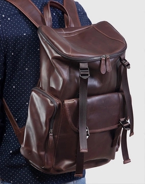 Cool Leather Mens Backpack Travel Backpack School Backpacks for Men