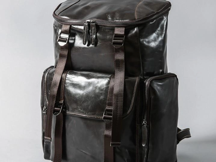 Cool Leather Mens Backpack Travel Backpack School Backpacks for Men