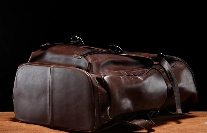 Cool Leather Mens Backpack Travel Backpack School Backpacks for Men
