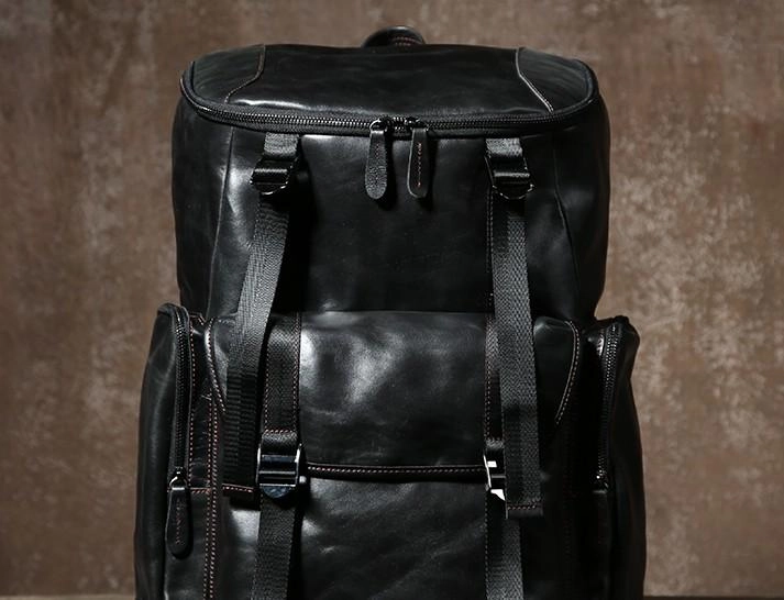 Cool Leather Mens Backpack Travel Backpack School Backpacks for Men