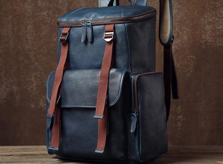 Cool Leather Mens Backpack Travel Backpack School Backpacks for Men