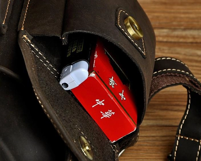 Cool Leather Mens Backpack Vintage Travel Backpack School Backpack for men