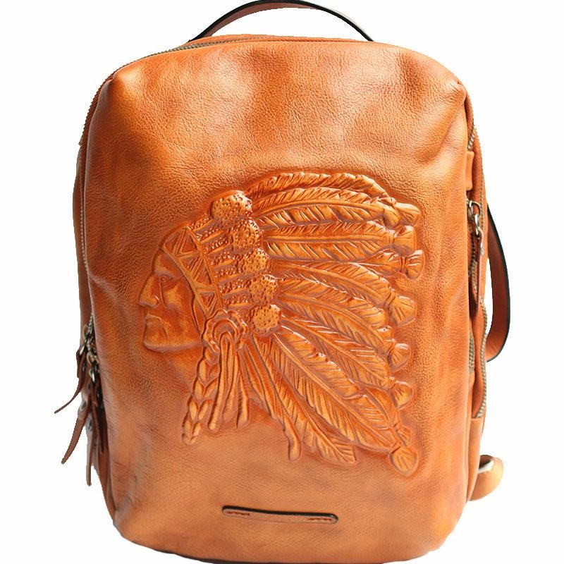 Cool Leather Mens Backpacks Travel Backpack School Backpacks for men