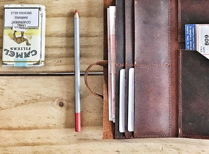 Cool Leather Mens Bifold Long Travel Wallet Leather Long Passport Wallet for Men