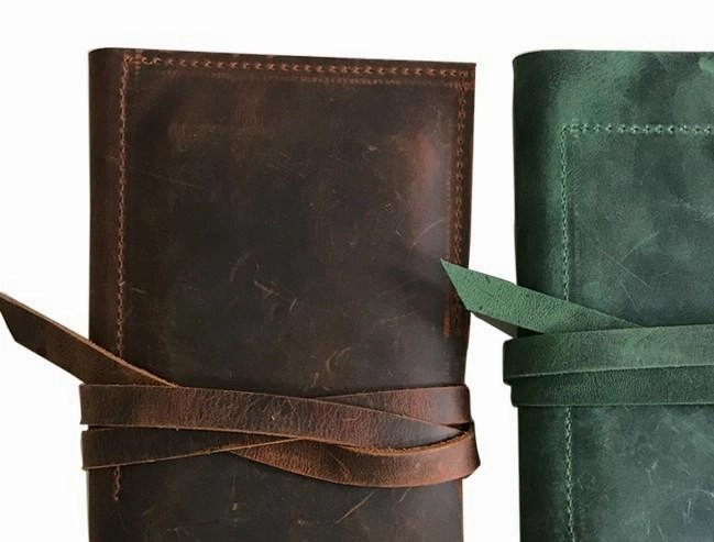 Cool Leather Mens Bifold Long Travel Wallet Leather Long Passport Wallet for Men