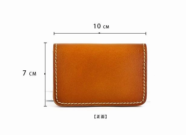 Cool Leather Mens Card Wallet Front Pocket Wallets Small Change Wallet for Men