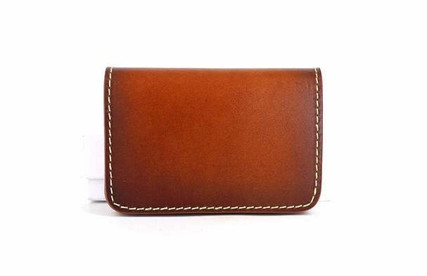 Cool Leather Mens Card Wallet Front Pocket Wallets Small Change Wallet for Men