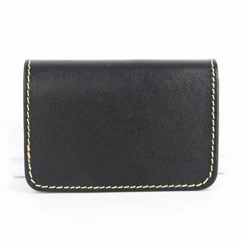 Cool Leather Mens Card Wallet Front Pocket Wallets Small Change Wallet for Men