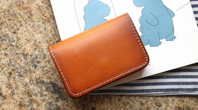 Cool Leather Mens Card Wallet Front Pocket Wallets Small Change Wallet for Men