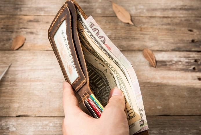 Cool Leather Mens Coffee Slim Small Wallet Bifold Vintage billfold Wallet for Men