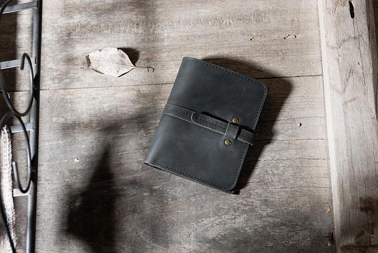 Cool Leather Mens Slim Small Wallets Men billfold Bifold Wallets for Men