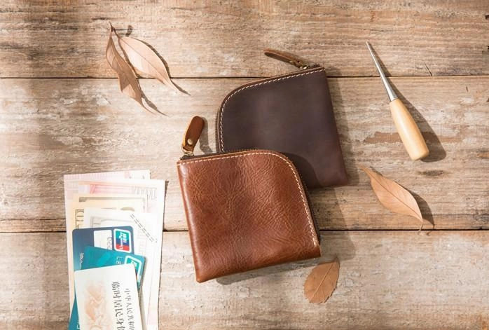 Cool Leather Mens Small Front Pocket Wallet Vintage billfold Wallets for Men