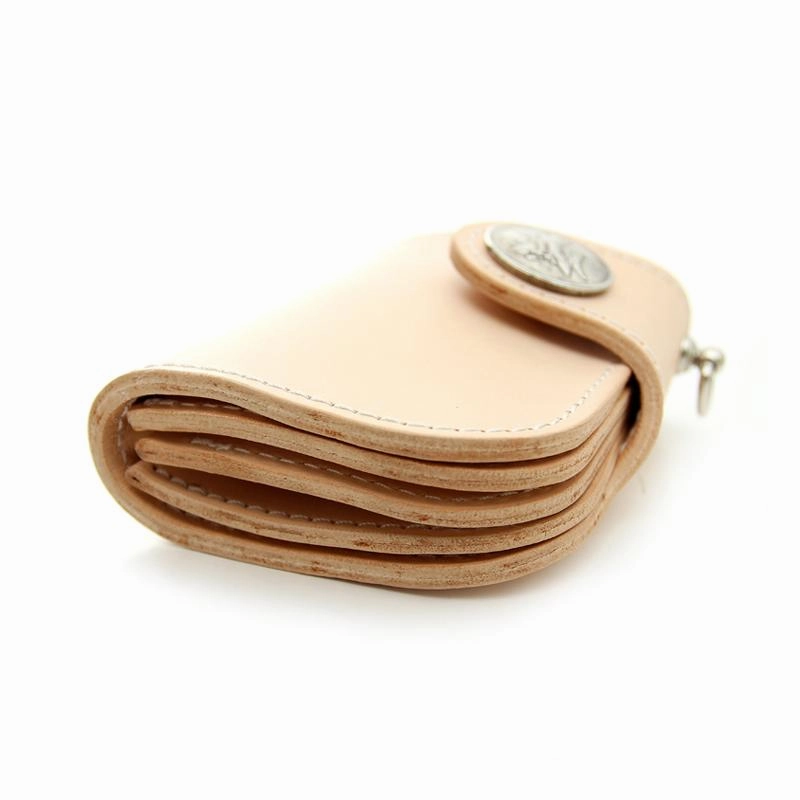 Cool Leather Small Biker Chain Wallet Mens Handmade billfold Chain Wallet