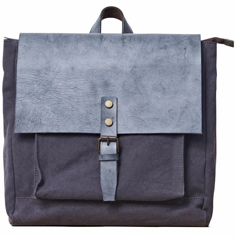 Cool Mens Canvas Backpack Canvas Travel Bag Canvas School Bag for Men