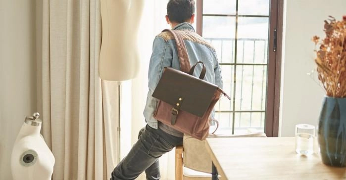 Cool Mens Canvas Backpack Canvas Travel Bag Canvas School Bag for Men