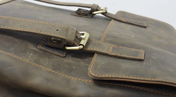 Cool Mens Leather 15inch Laptop Backpack Travel Backpack Leather School Backpacks for Men