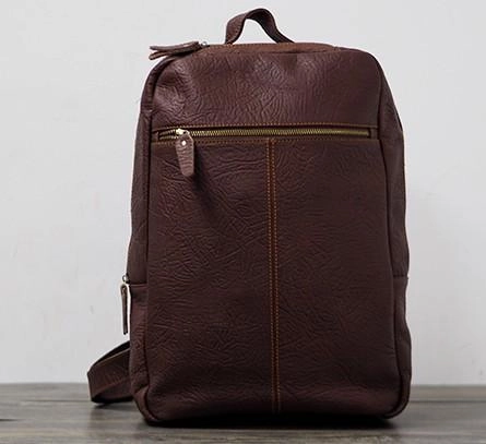 Cool Mens Leather 15inch Laptop Backpack Travel Backpacks Leather School Backpack for Men