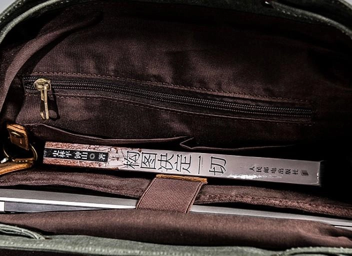 Cool Mens Waxed Large Canvas Backpack Travel Canvas Backpack for Men