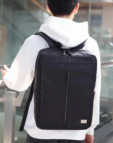 Cool Nylon PVC Men's Casual Black 14'' Travel Backpack Computer Backpack For Men