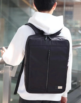 Cool Nylon PVC Men's Casual Black 14'' Travel Backpack Computer Backpack For Men