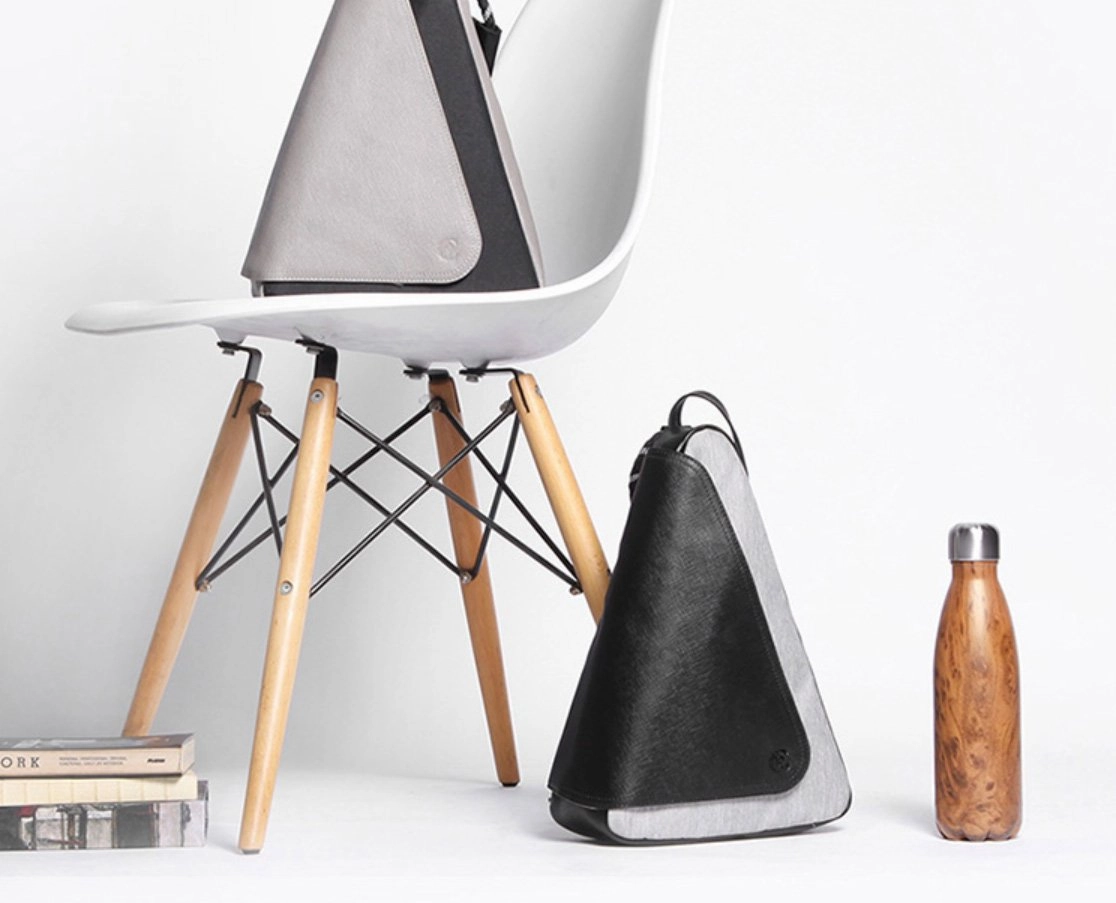 Cool OXFORD CLOTH PVC Men's Sling Bag Triangular One Shoulder Backpack Chest Bag For Men