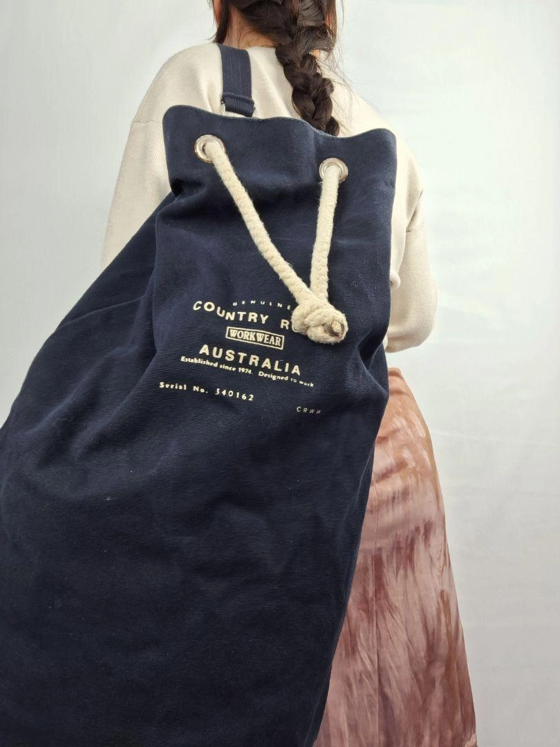 Country Road Navy Vintage Duffle Bag