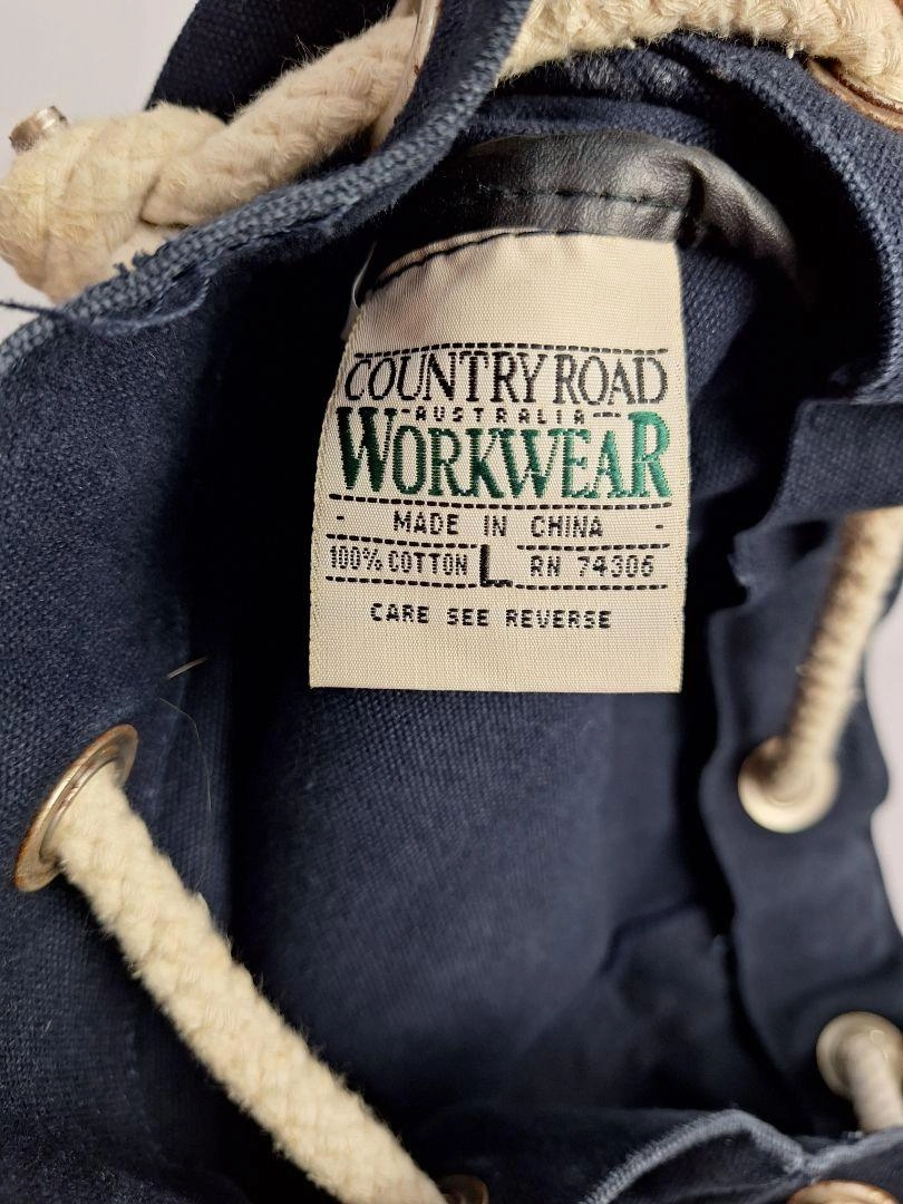 Country Road Navy Vintage Duffle Bag