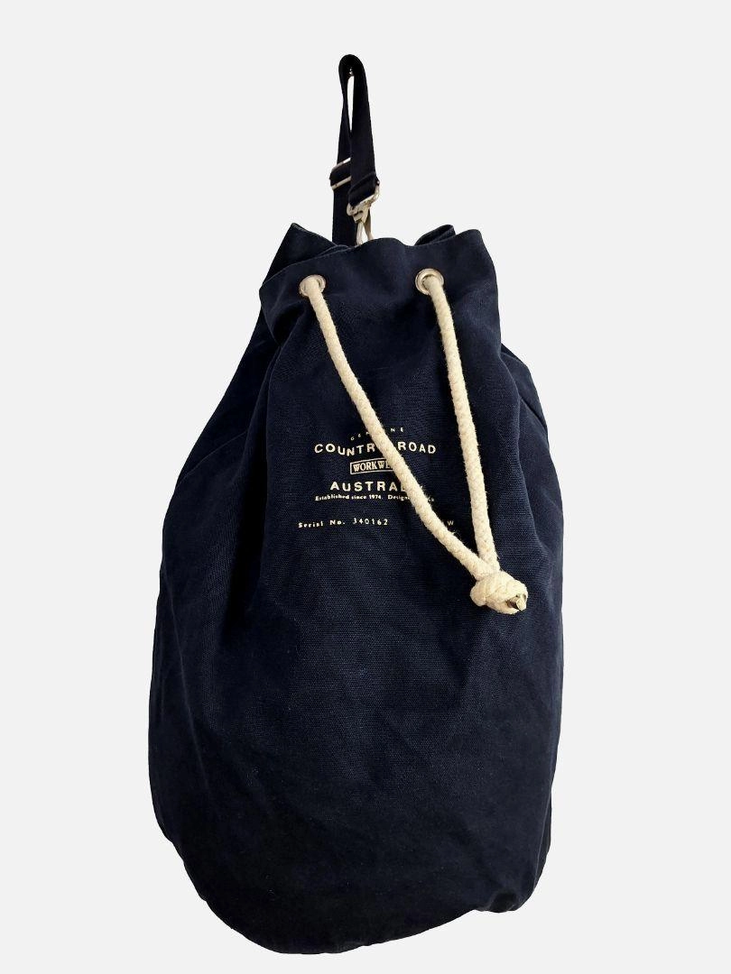 Country Road Navy Vintage Duffle Bag