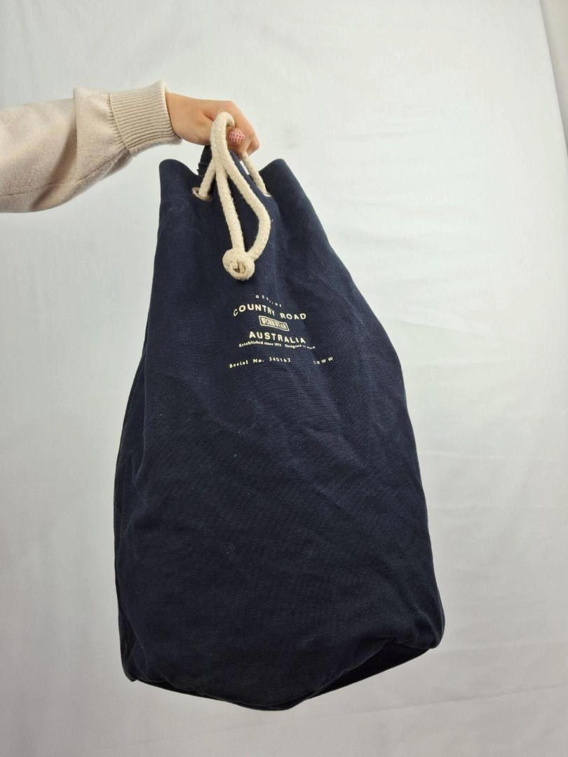 Country Road Navy Vintage Duffle Bag