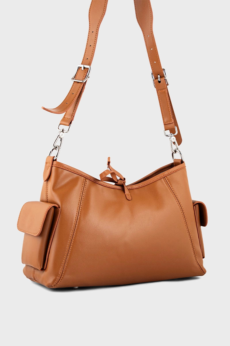 Cross Shoulder Bags BS2126-Brown