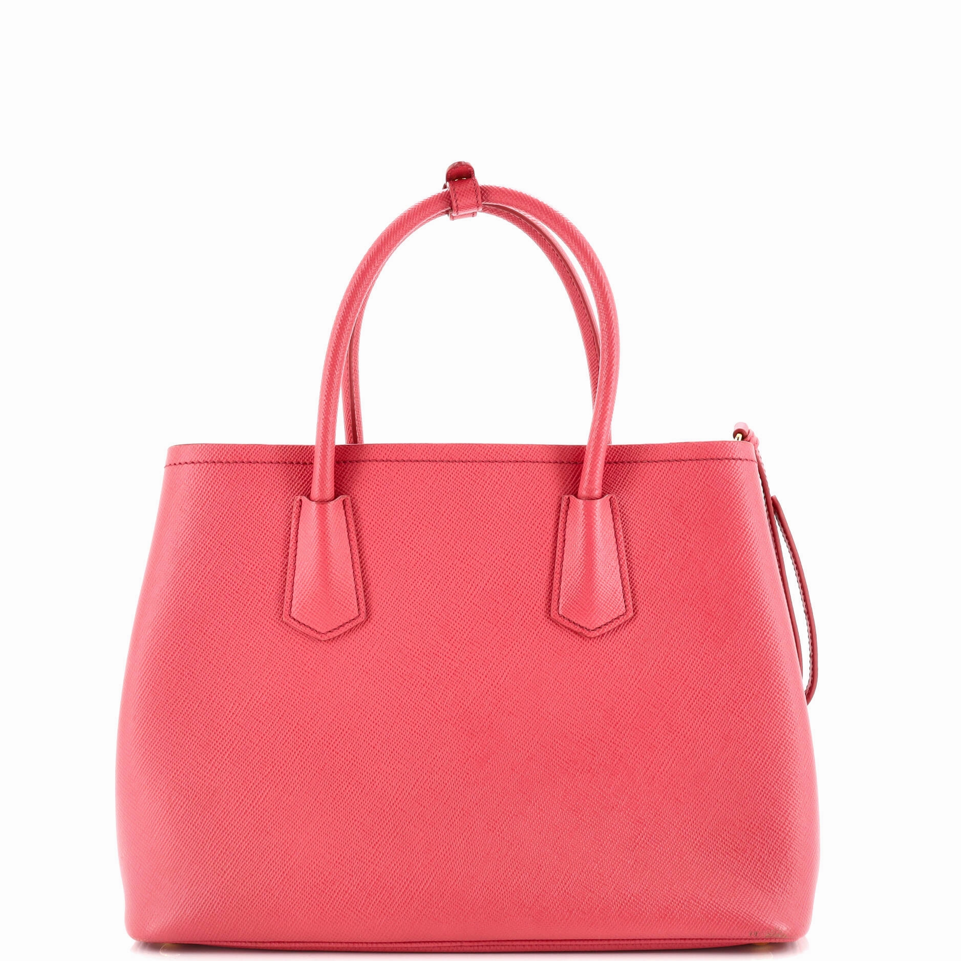 Cuir Double Tote Saffiano Leather Medium