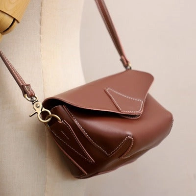 Cute Black LEATHER WOMEN Small SHOULDER BAG Handmade Small Crossbody Purse FOR WOMEN