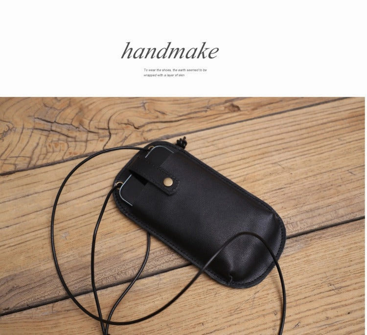 Cute Brown LEATHER Phone WOMEN SHOULDER BAG Slim Phone Crossbody Purse FOR WOMEN