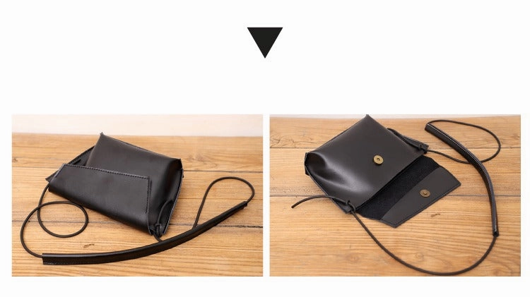 Cute LEATHER Small Side Bag Green Handmade WOMEN Crossbody BAG Phone Purse FOR WOMEN
