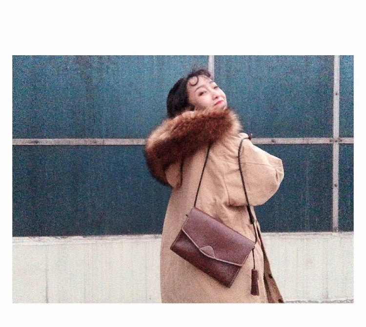 Cute White LEATHER Flip Side Bag Handmade WOMEN Envelope Crossbody BAG Purse FOR WOMEN