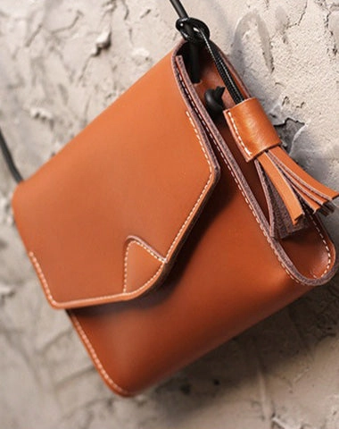Cute White LEATHER Flip Side Bag Handmade WOMEN Envelope Crossbody BAG Purse FOR WOMEN