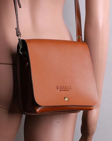 Cute White LEATHER Square Side Bag Handmade WOMEN Phone Crossbody BAG Purse FOR WOMEN