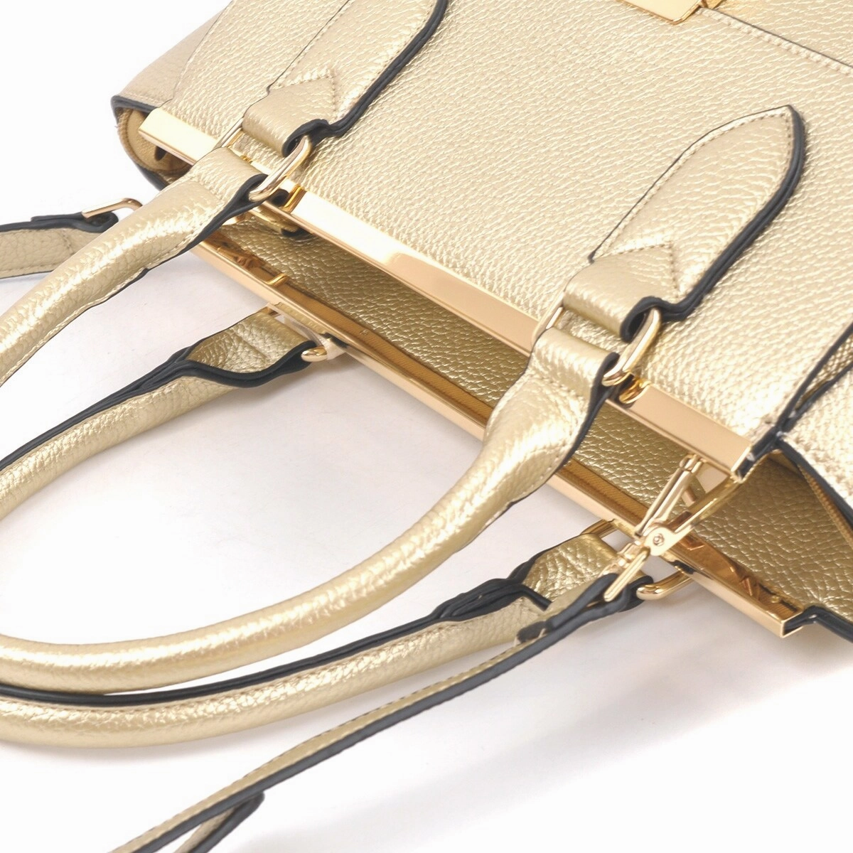 Dasein Fashion Satchel Shoulder Bag Faux Leather Detachable Strap 15in W X 10in H
