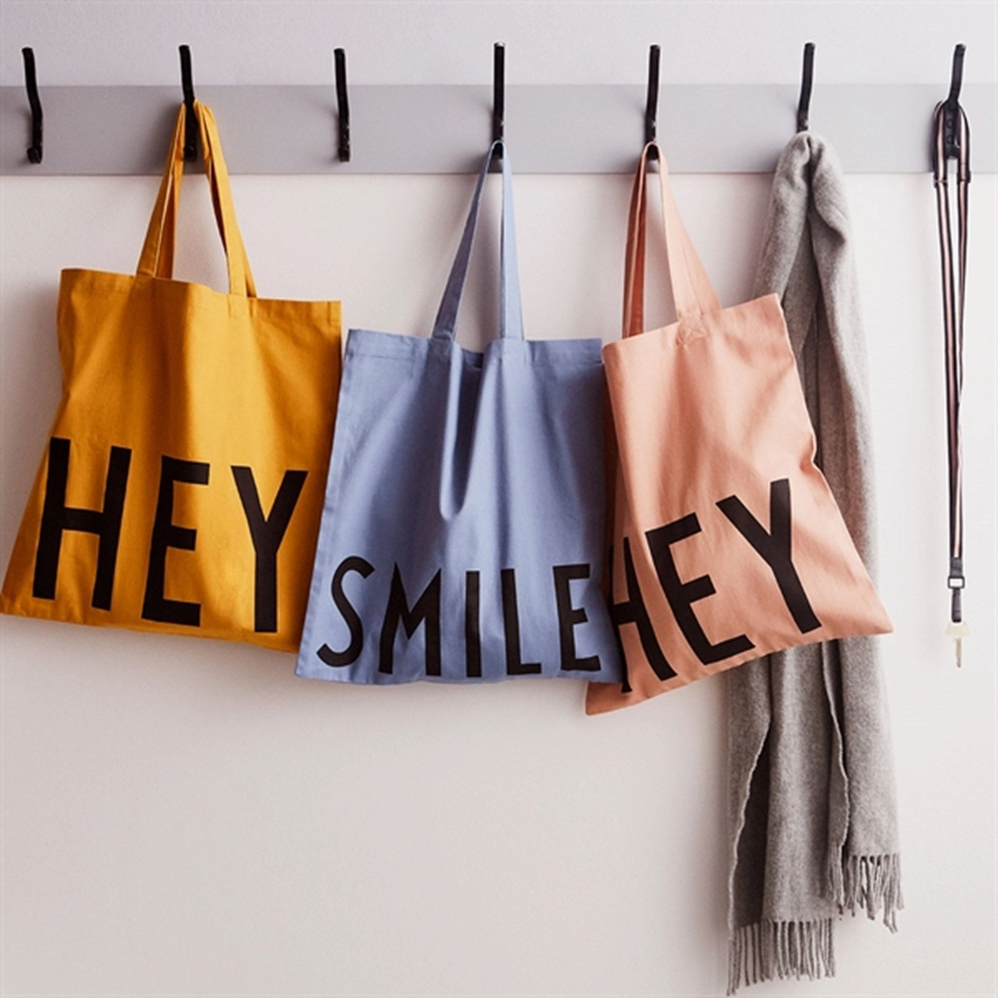 Design Letters Tote Bag Hey Nude