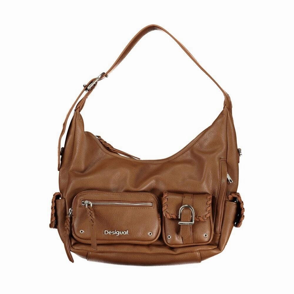 Desigual Brown Polyethylene Women's Handbag