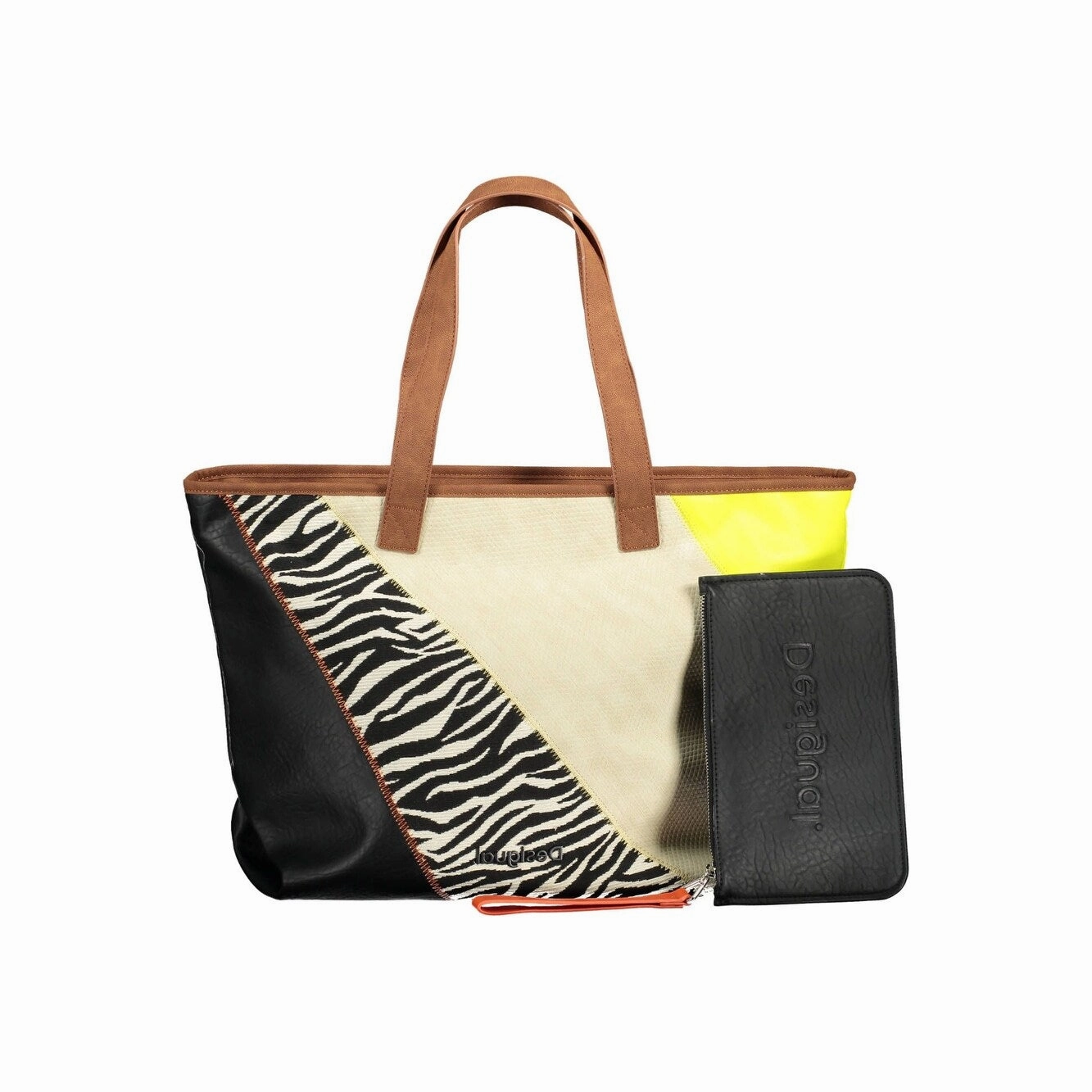 Desigual Brown Polyethylene Women Women's Handbag